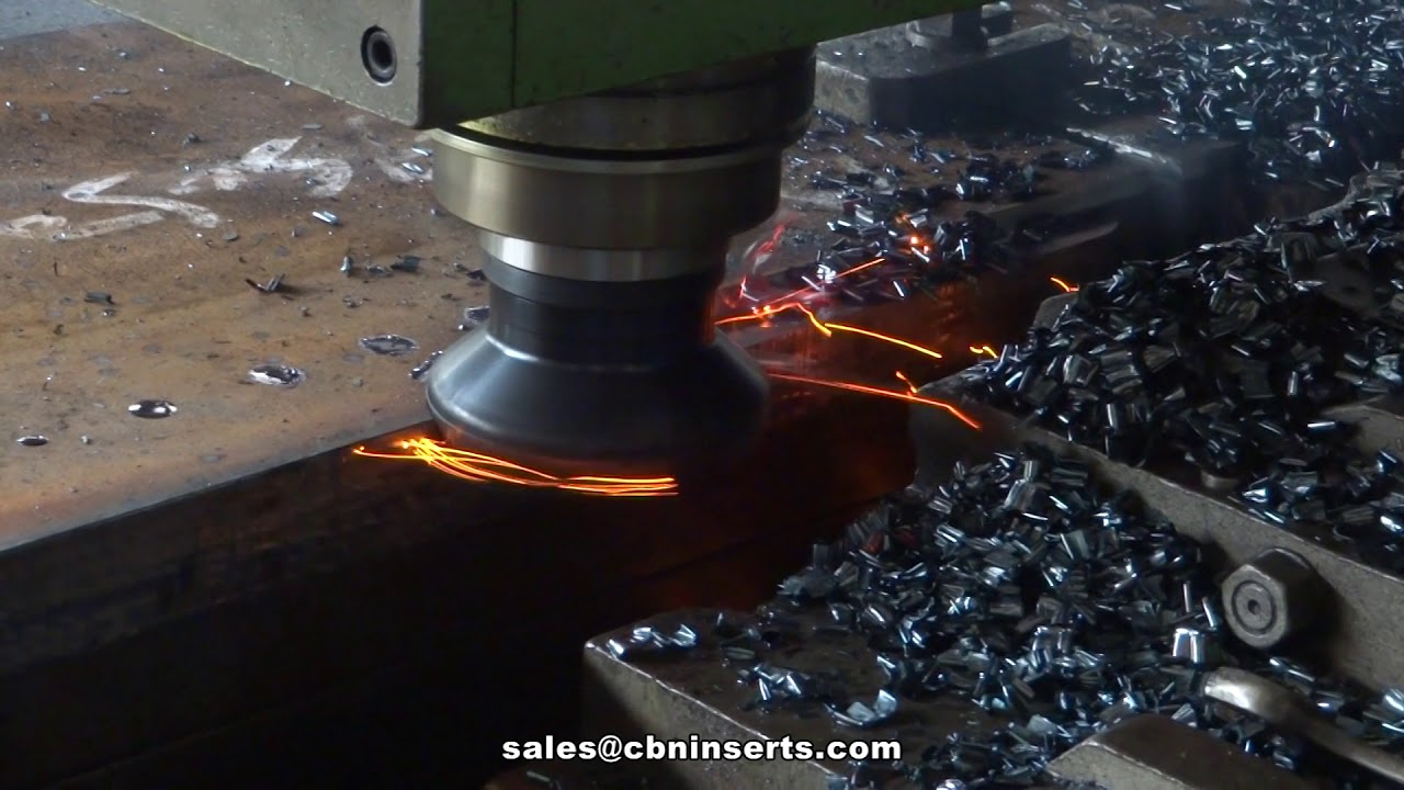 CBN Insert For Milling Steel Plate,Down Milling And Up Milling