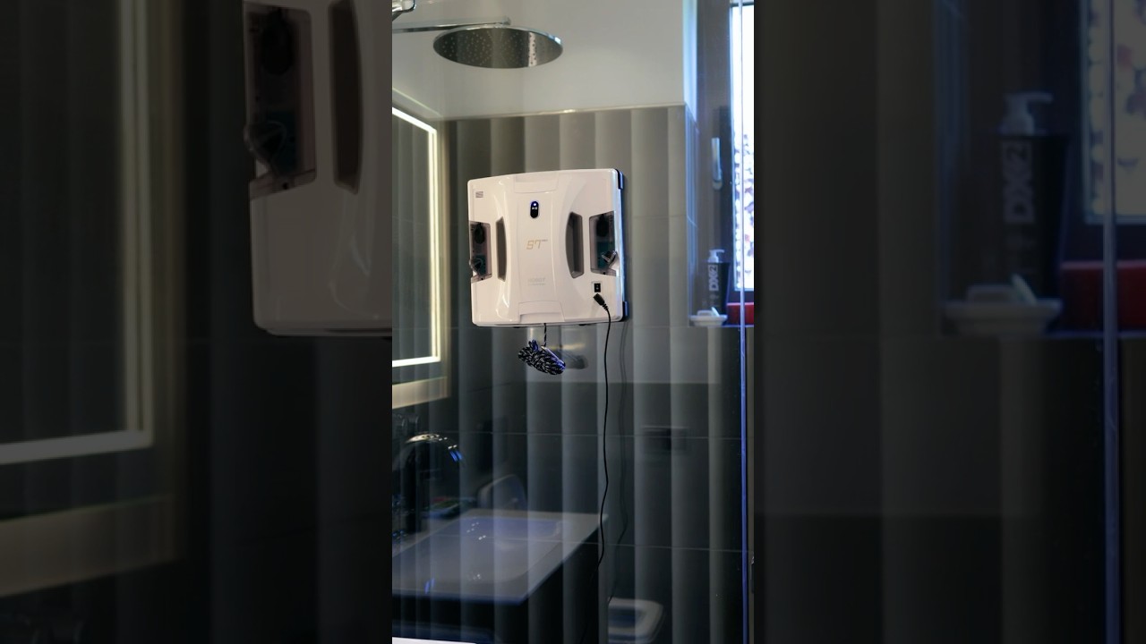 Robot do mycia okien przed pierwszym uruchomieniem - Hobot S7 Pro #hobot