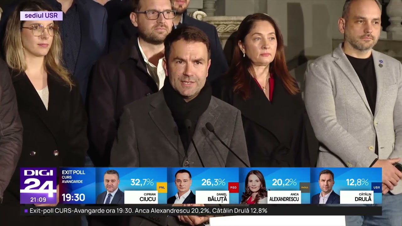 Alegeri București 2025. Cătălin Drulă, primele declarații după afișarea rezultatelor Exit-Poll