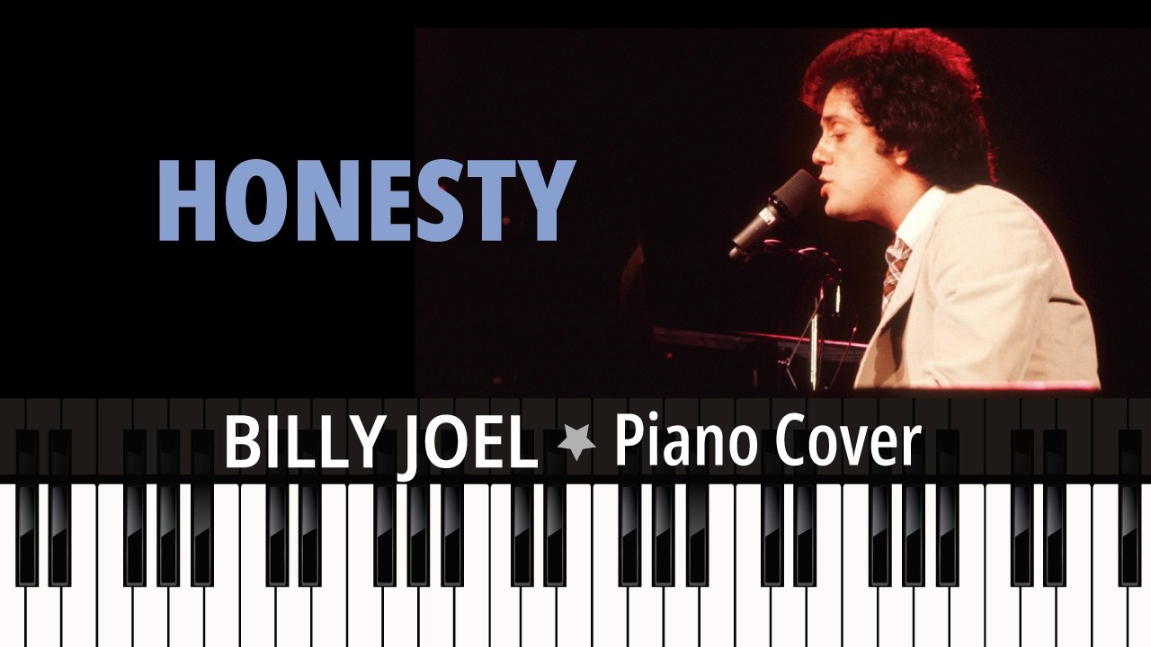 HONESTY (1978) Billy Joel / TUTORIAL piano cover + sheet music