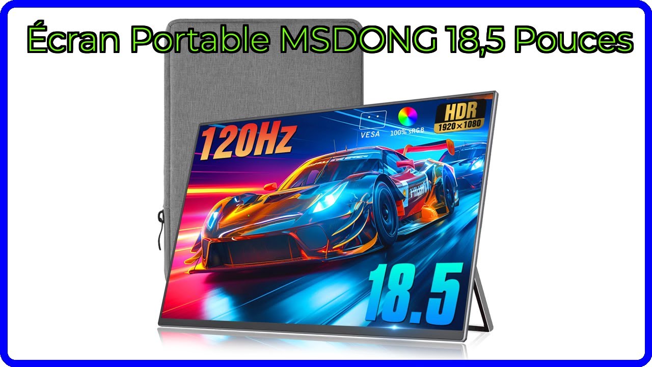 AVIS (2026): &Eacute;cran Portable MSDONG 18,5 Pouces. D&Eacute;TAILS ESSENTIELS