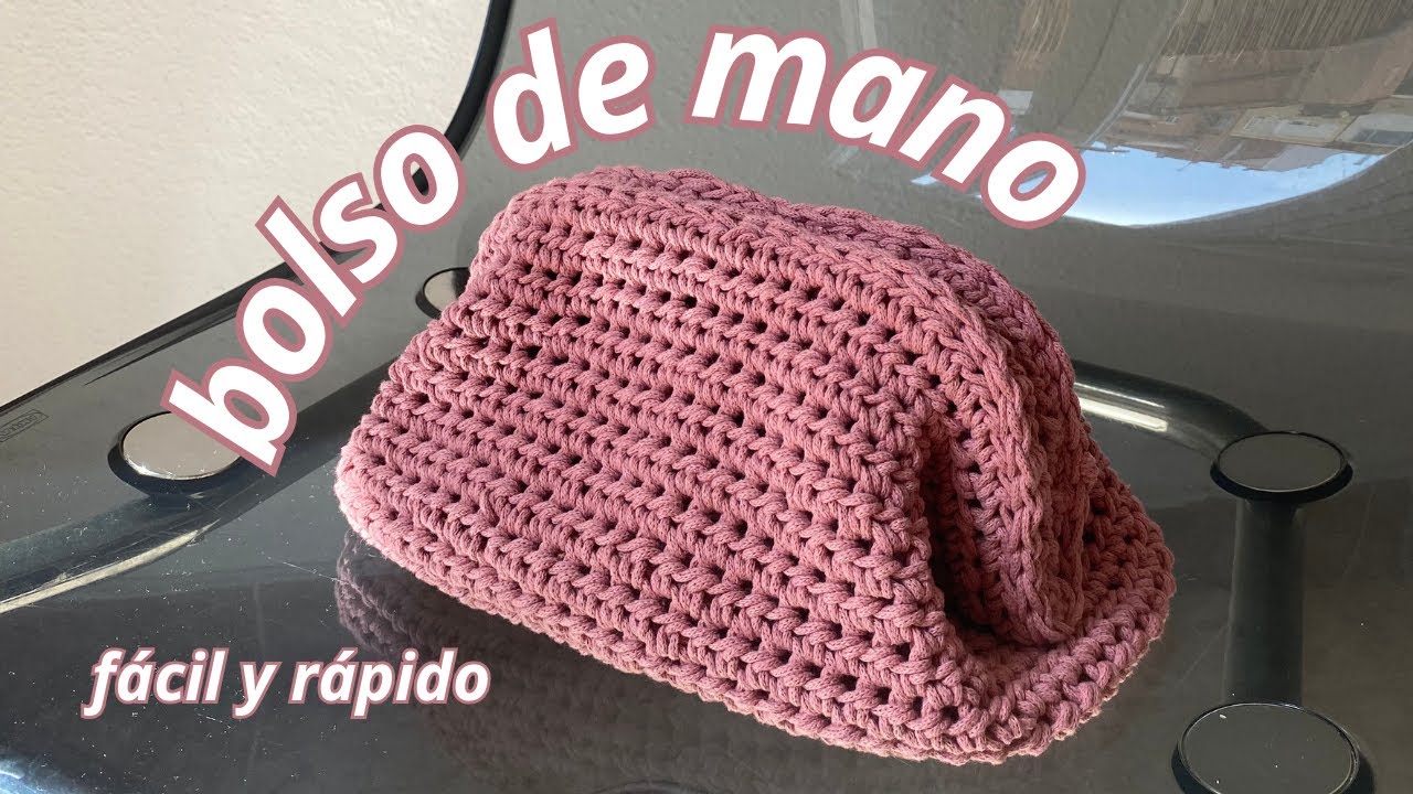 Bolso de Ganchillo Fácil con Cierre Oculto (Tutorial Paso a Paso)