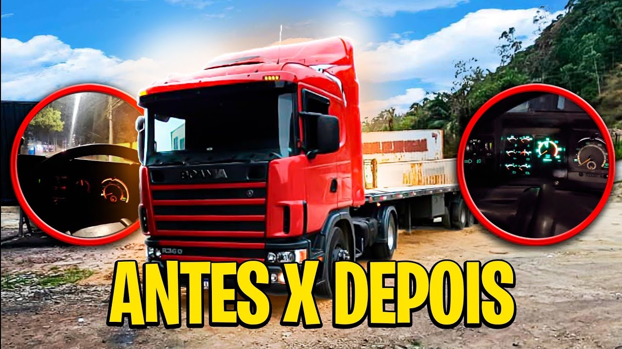 Modifiquei o painel do scania 124