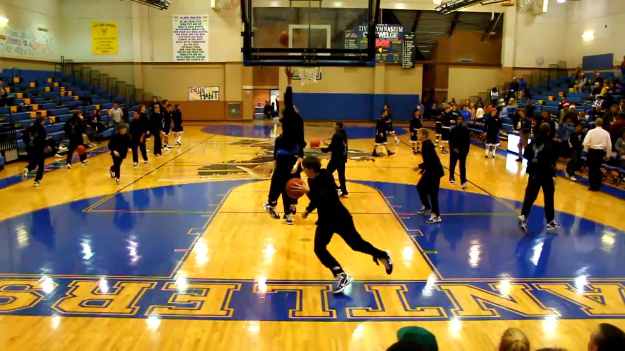 Tivy  pre-game layup lines (part 1) Dec 7, 2010