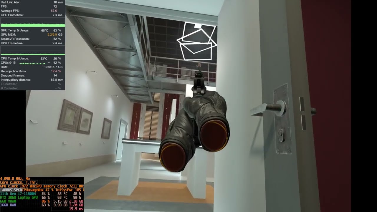 Gunman: Contracts 2 HL:Alyx mod 3060 i7-11 laptop 72Hz