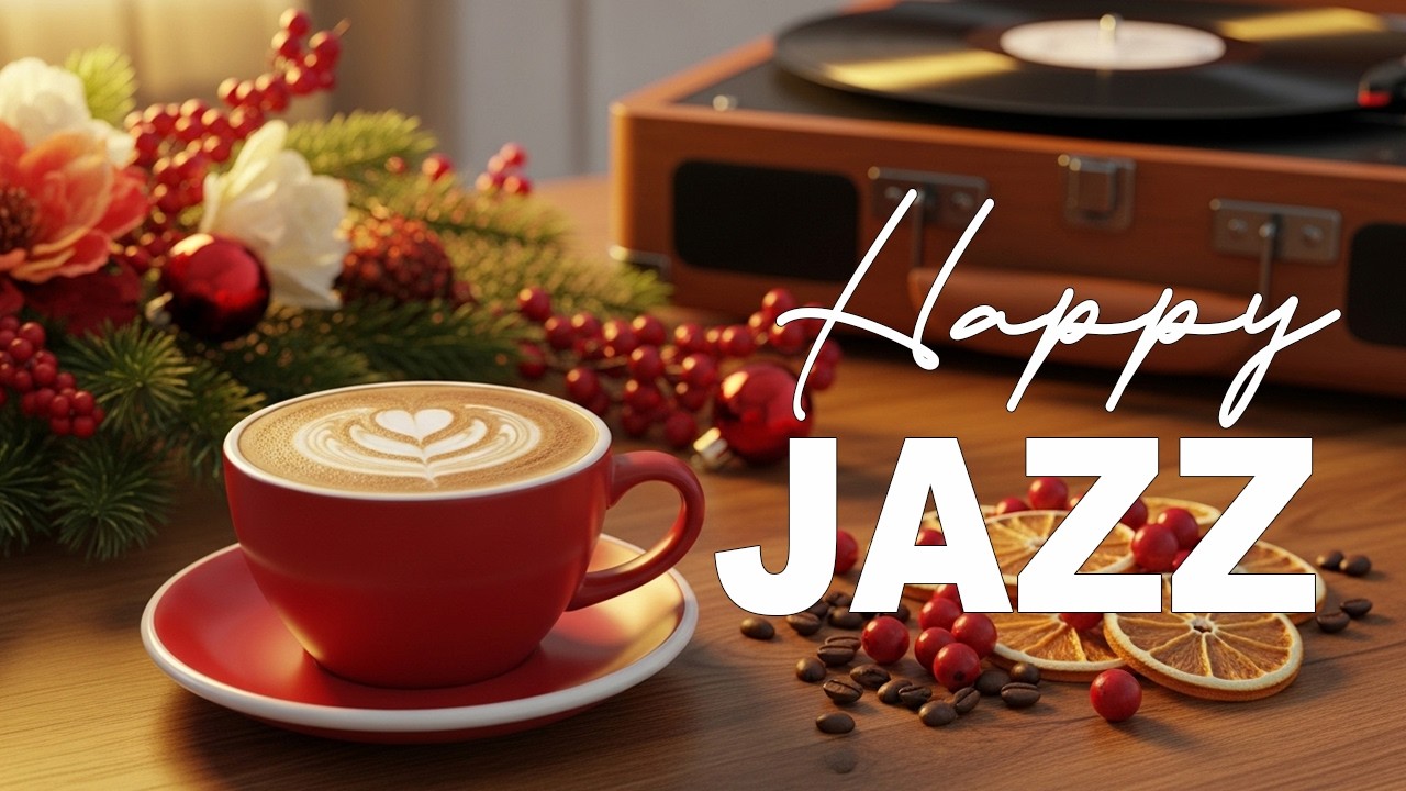 Happy Jazz 🎧 Coffee Shop Ambiance & Sweet Bossa Nova Piano Music for Relaxing & Studying.