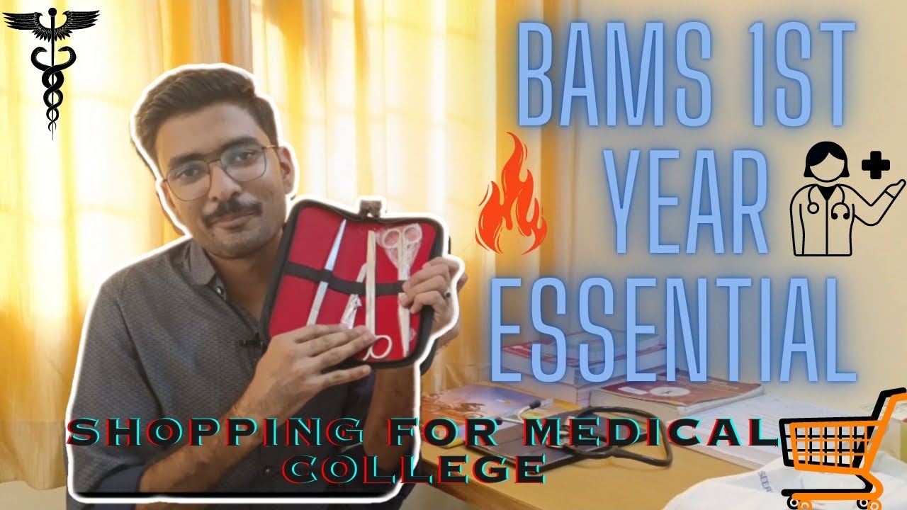 Bams 1st year essential 📚🥼. shopping for medical College 🛒🛒#bams #mbbs #ayurveda #support #neet