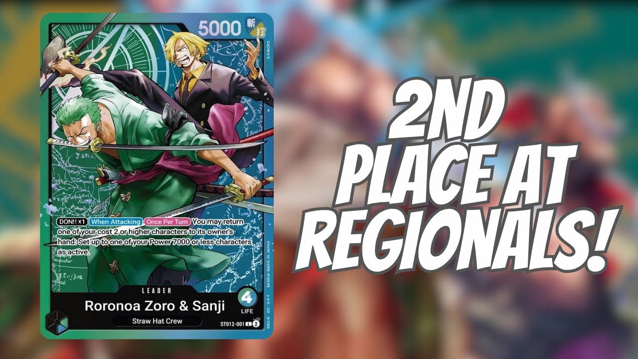 How Zoro Sanji ST12 got 2nd at REGIONALS | One Piece TCG