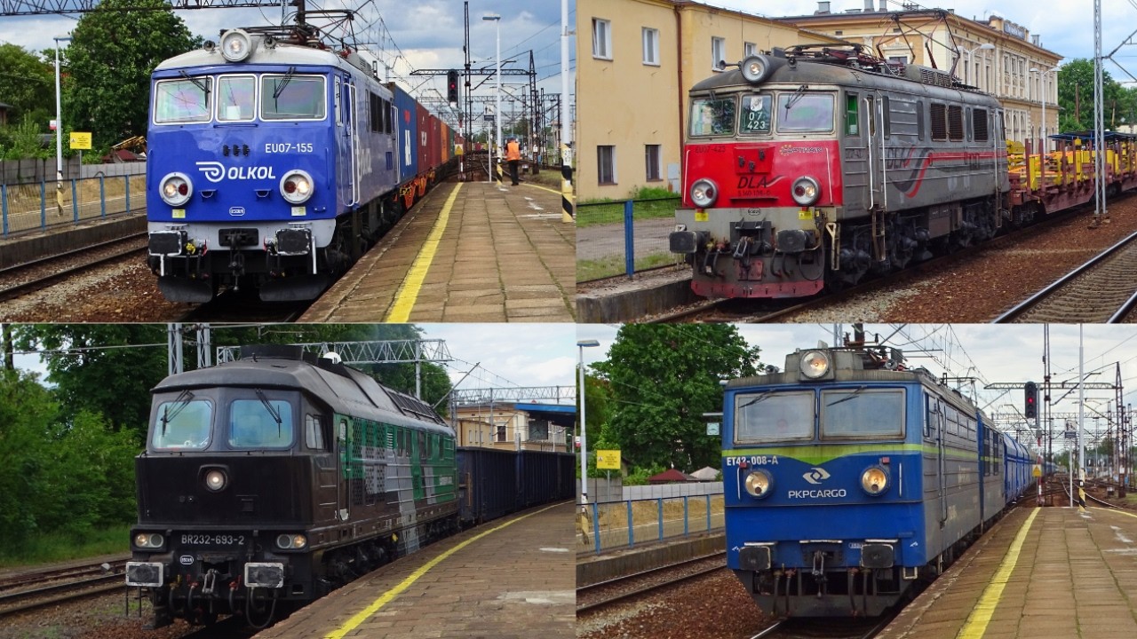 Dziesięć pociągów w Tarnowskich Górach | PCC, PKPC, CTL, Captrain, GB Rail, CD Cargo | 26.05.2022