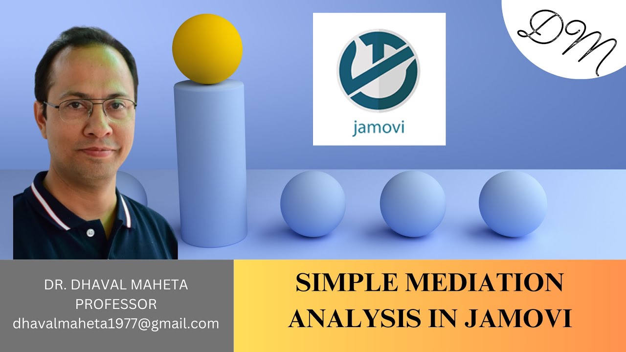 5. Простой анализ медиации в JAMOVI || Доктор Дхавал Махета