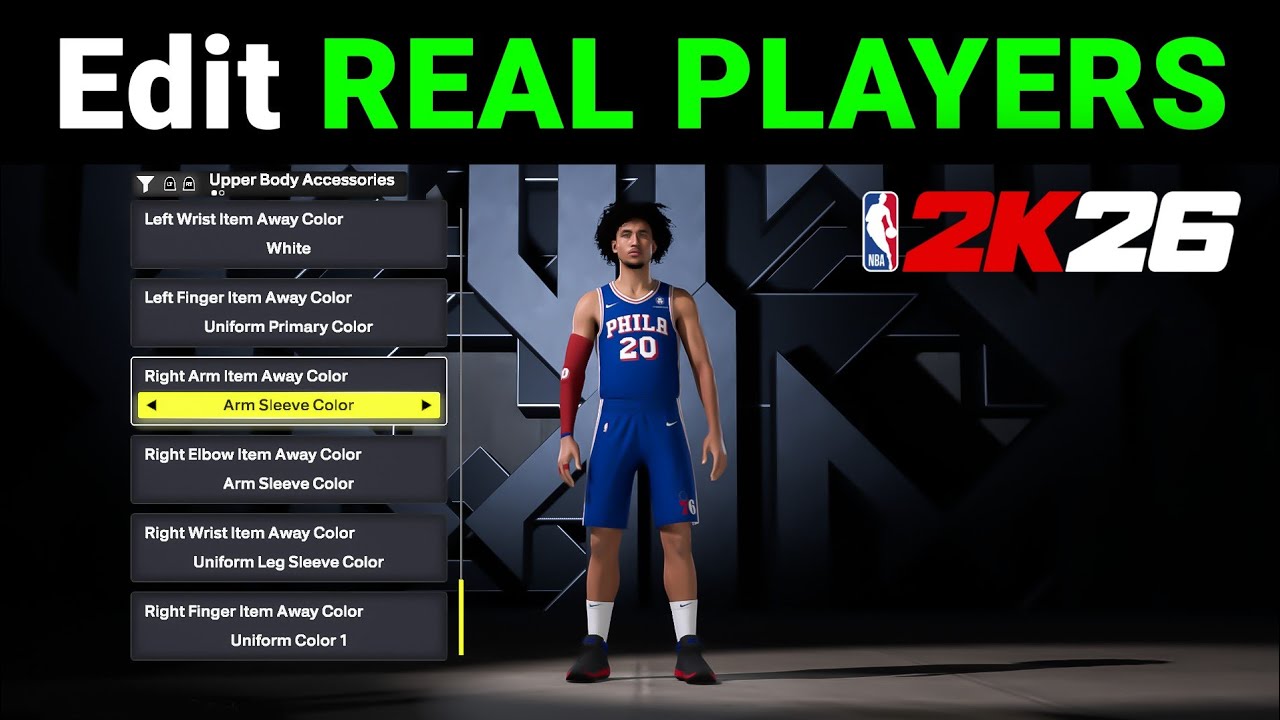How to Edit Real Players in NBA 2K26 (Simple Way)