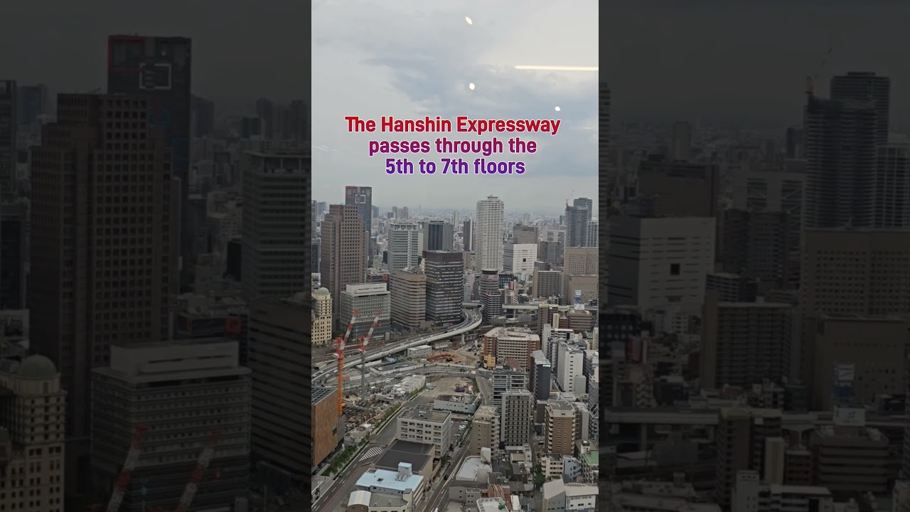 A highway runs through this building in Osaka, Japan. #GateTowerBuilding #JapanWonders