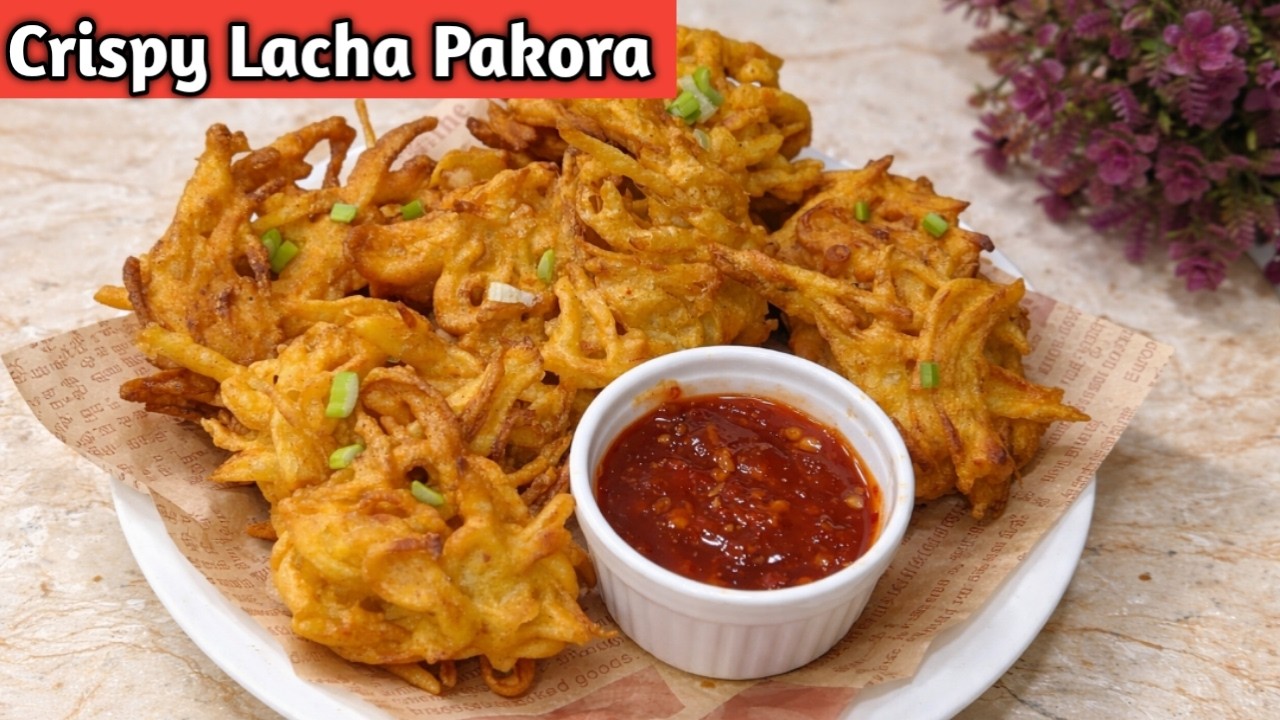 Crispy Potato Lacha Pakora Recipe | Perfect Iftar Snack for Ramadan