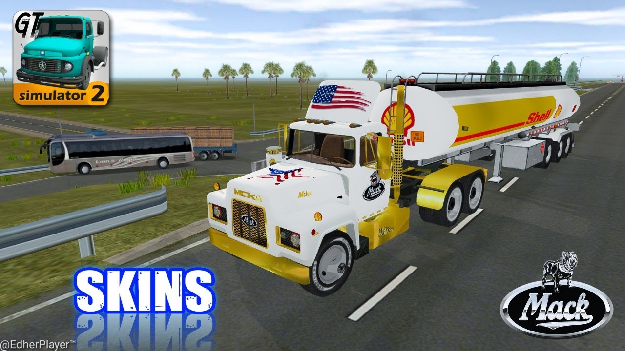 Skins Mack R-401 Con Cisterna Shell [Grand Truck Simulator 2] Ruta Hacia Bela Cruz