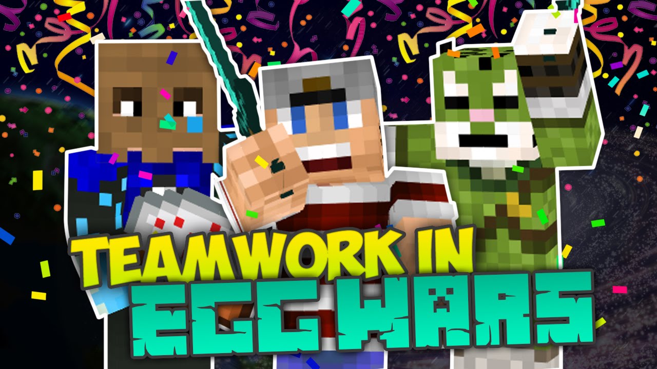TEAMWORK IN EGG WARS!