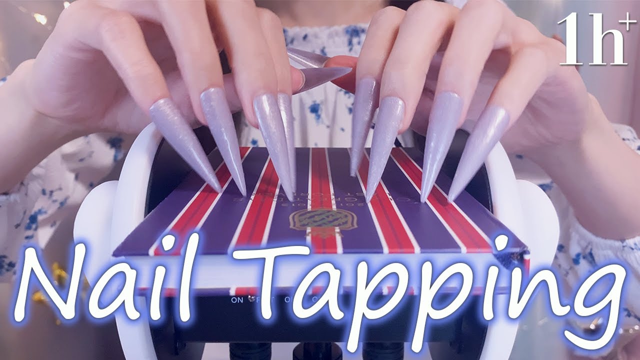 ASMR Rough & Fast Tapping, Scratching (No Talking) 1Hr / Wood, Box etc. / Long Nails / 3Dio