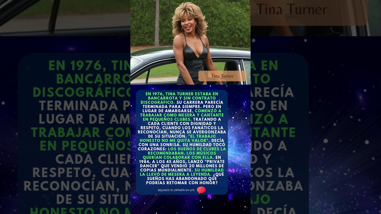 Tina Turner Quebrada y Sin Nada: Lo Que Pasó Después 
