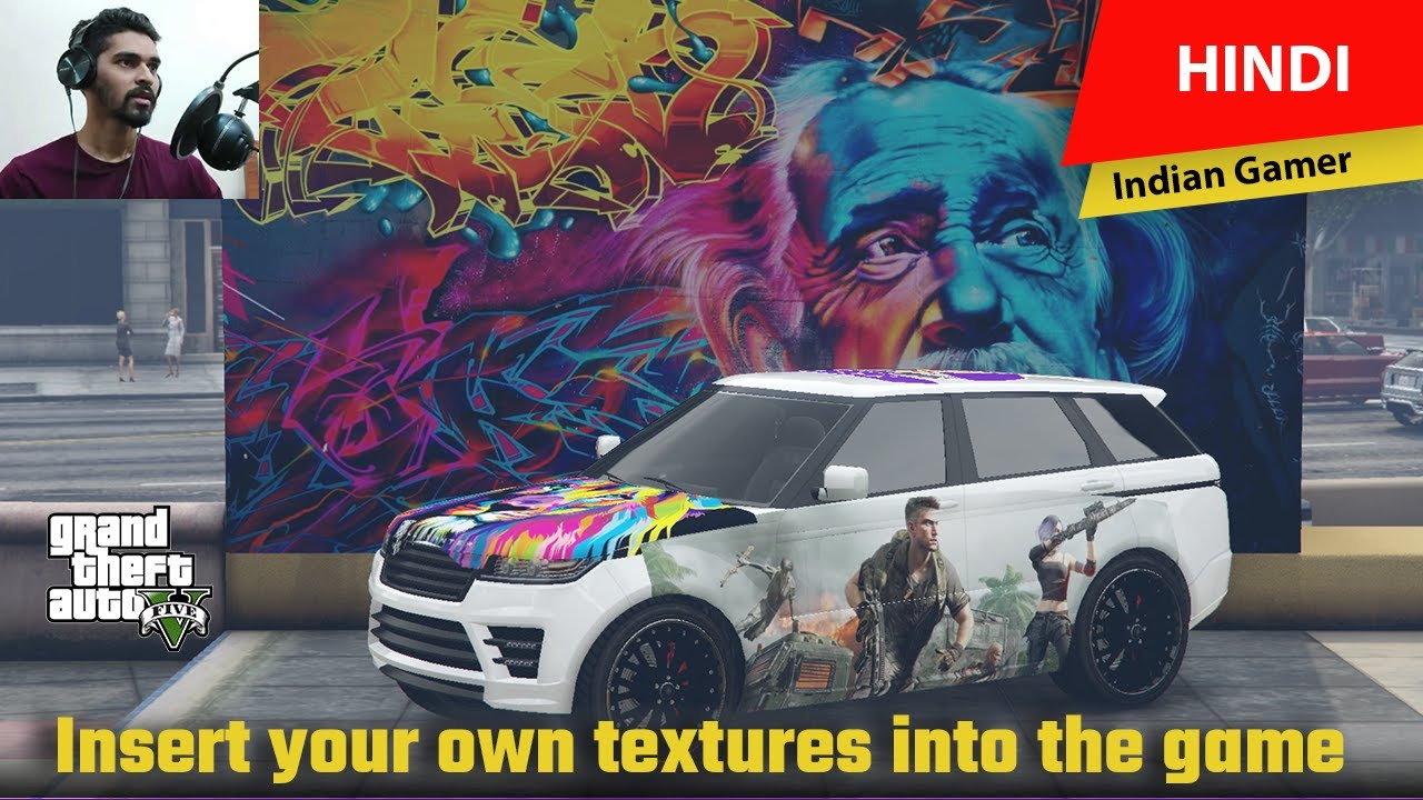 GTA 5 Offline -Graffiti & Vehicle Vinyl Editor Mod | Add Own Logo & Texture on Vehicle & Anywhere