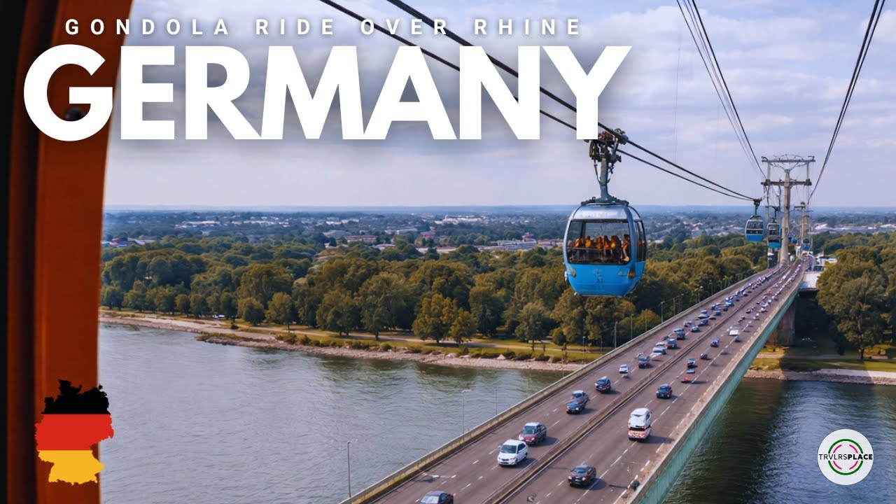 COLOGNE GONDOLA RIDE OVER RHINE | TRVLRS PLACE 🌍✈️🎥