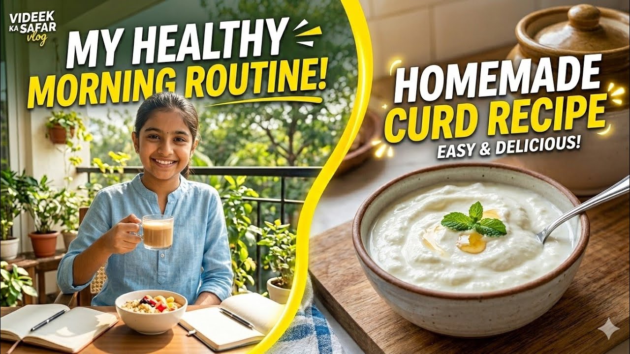 Vlog 71 | My Morning Routine | Day in my life | How to make Perfect Dahi | Homemade Curd Recipe #yt 