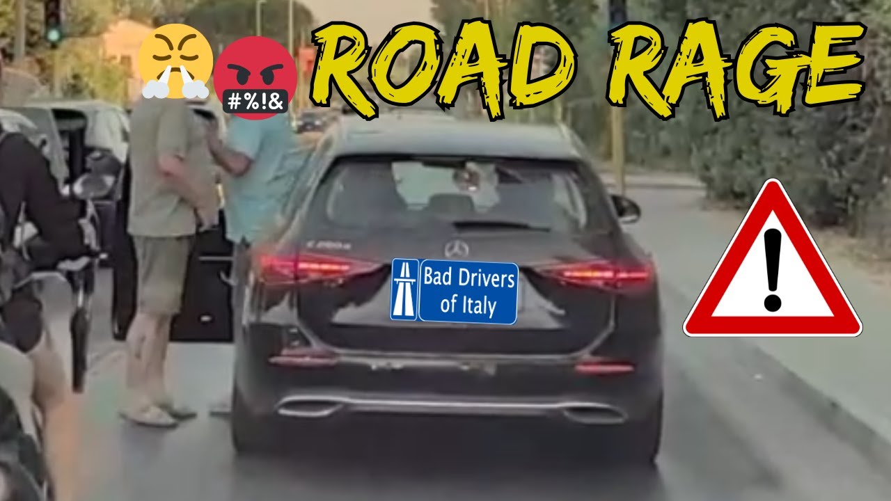 BAD DRIVERS OF ITALY dashcam compilation 9.11 - ROAD RAGE