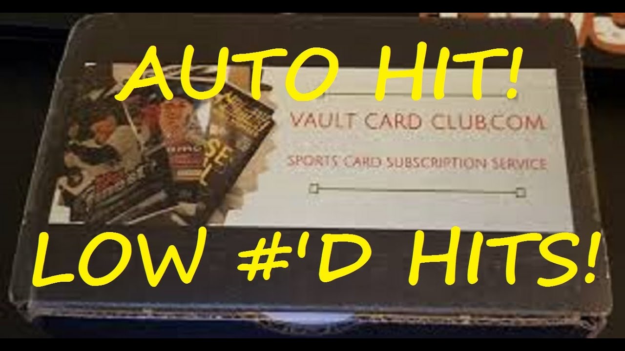 Vault Card Club Experience Box...AUTO AND LOW #'D HITS!!!!!