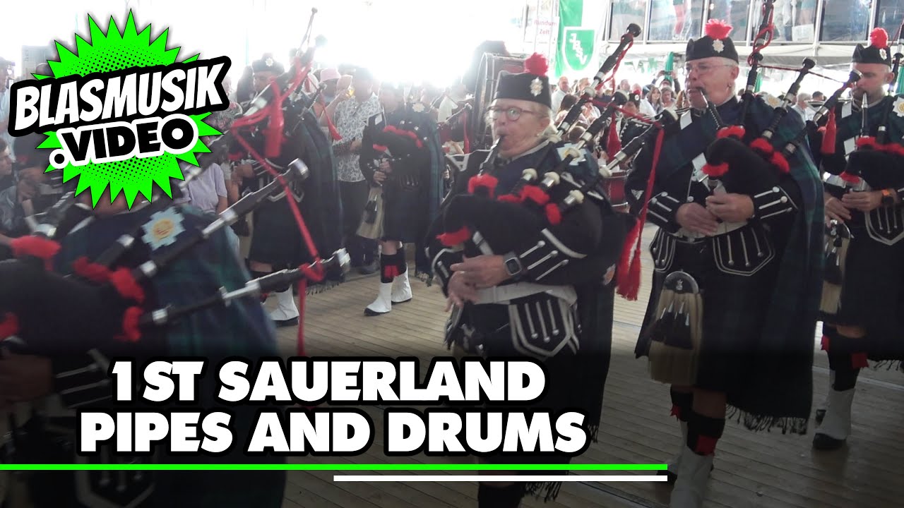 🟢 1st Sauerland Pipes and Drums 🎼 | Schützenfest Iserlohn | Kapellenverabschiedung | Best Of