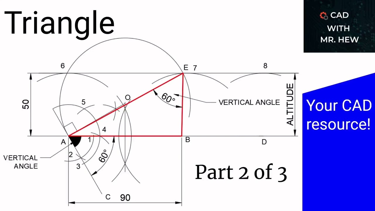 How to construct a triangle given the vertical angle, altitude and base