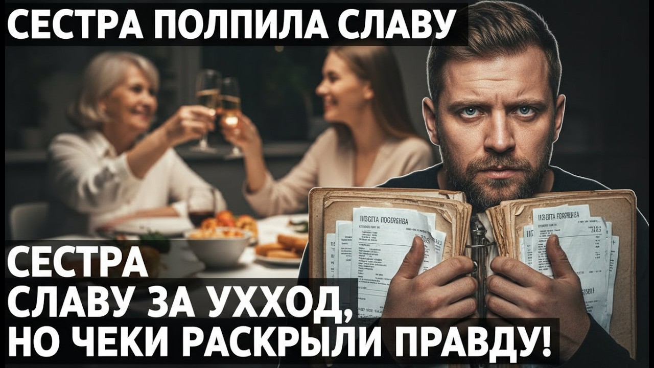 Сестра вознесена за заботу о дедушке, но чеки раскрыли шокирующую правду!