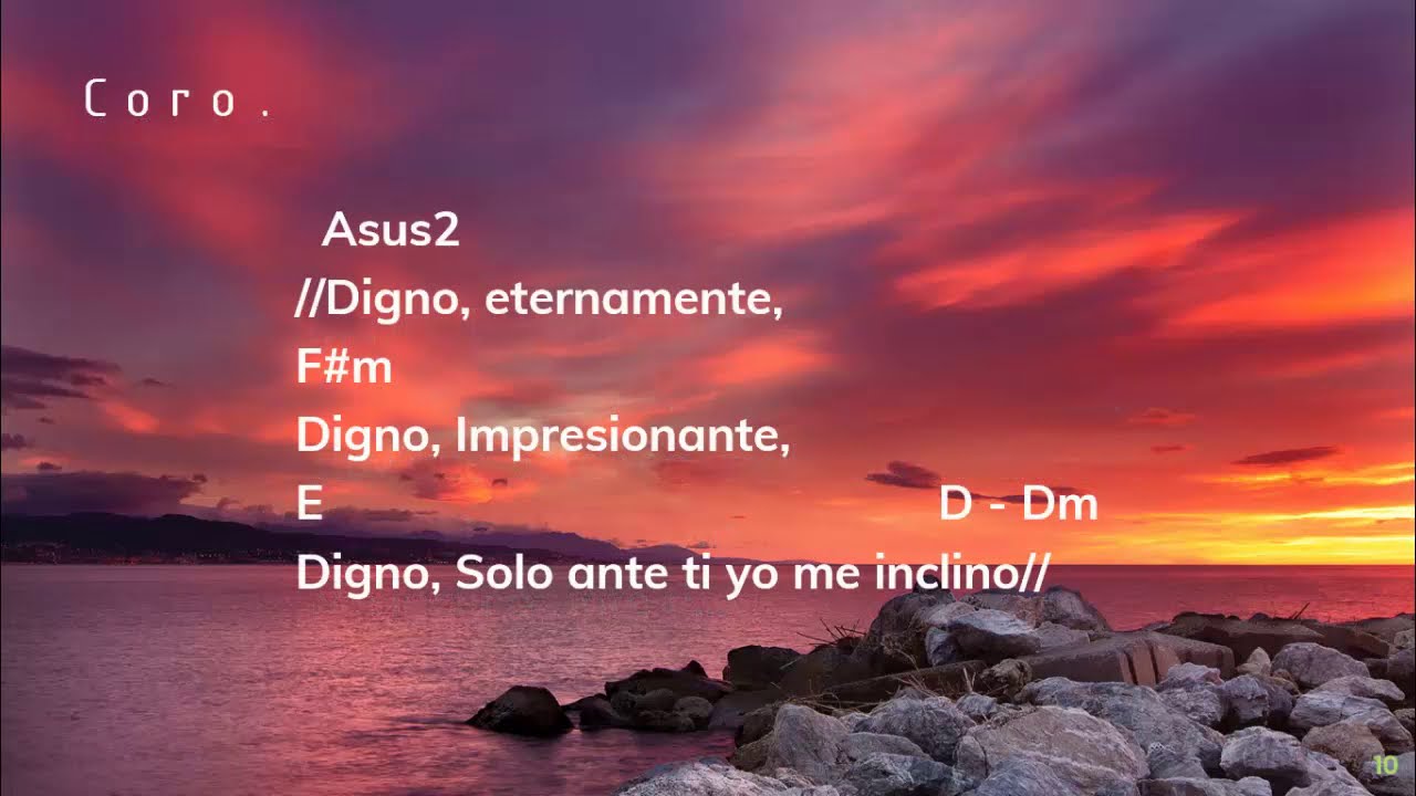 Digno - Al que está sentado en el trono - Tutorial letra y acordes