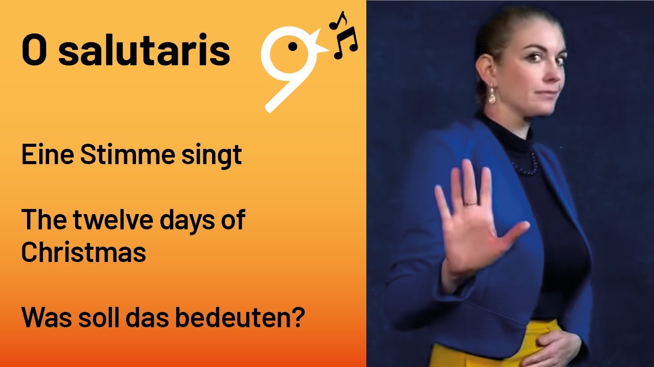 Einsingen um 9 (25.11.23) Julia, Eine Stimme singt, The twelve days of Christmas, Was soll das be...
