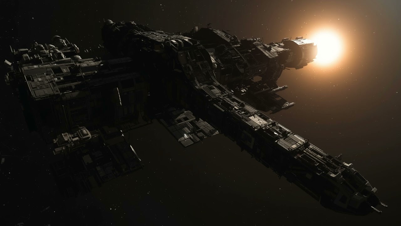 Falling Into a Dying Star 🌌 2 Hour Derelict Station Ambience  Silent Descent Soundscape  Space Dron