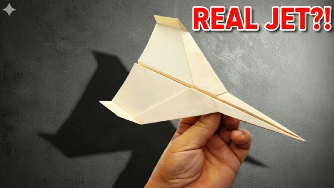 How to Make a Paper Jet Plane 💀😱