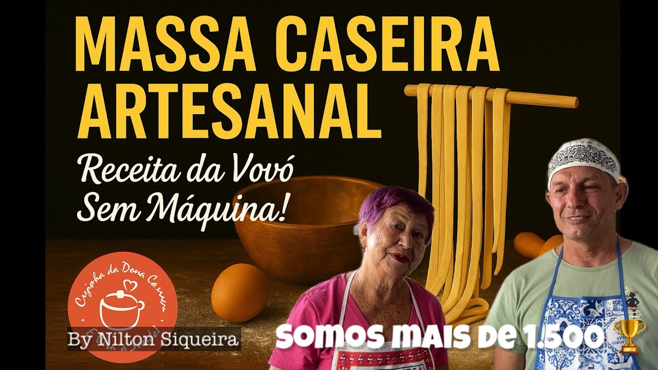 Massa Caseira Artesanal: Receita da Vovó Sem Máquina – Só Amor e Farinha!