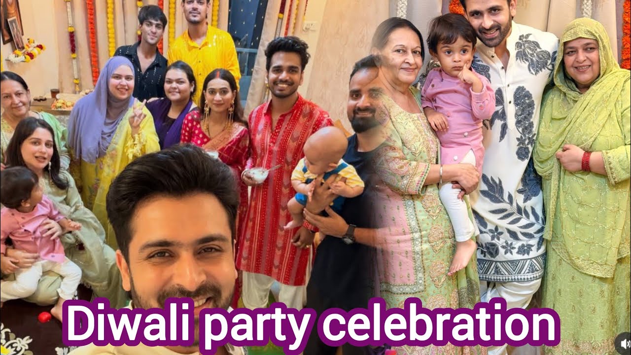 Dipika Shoaib k ghr me Grand Diwali party 🥳 celebration me sb aye Dipika ki duniya Saba ka Jahan 