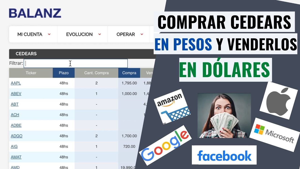 👉🏼 Comprar CEDEARS en pesos y venderlos en DÓLARES desde Balanz 💵📈