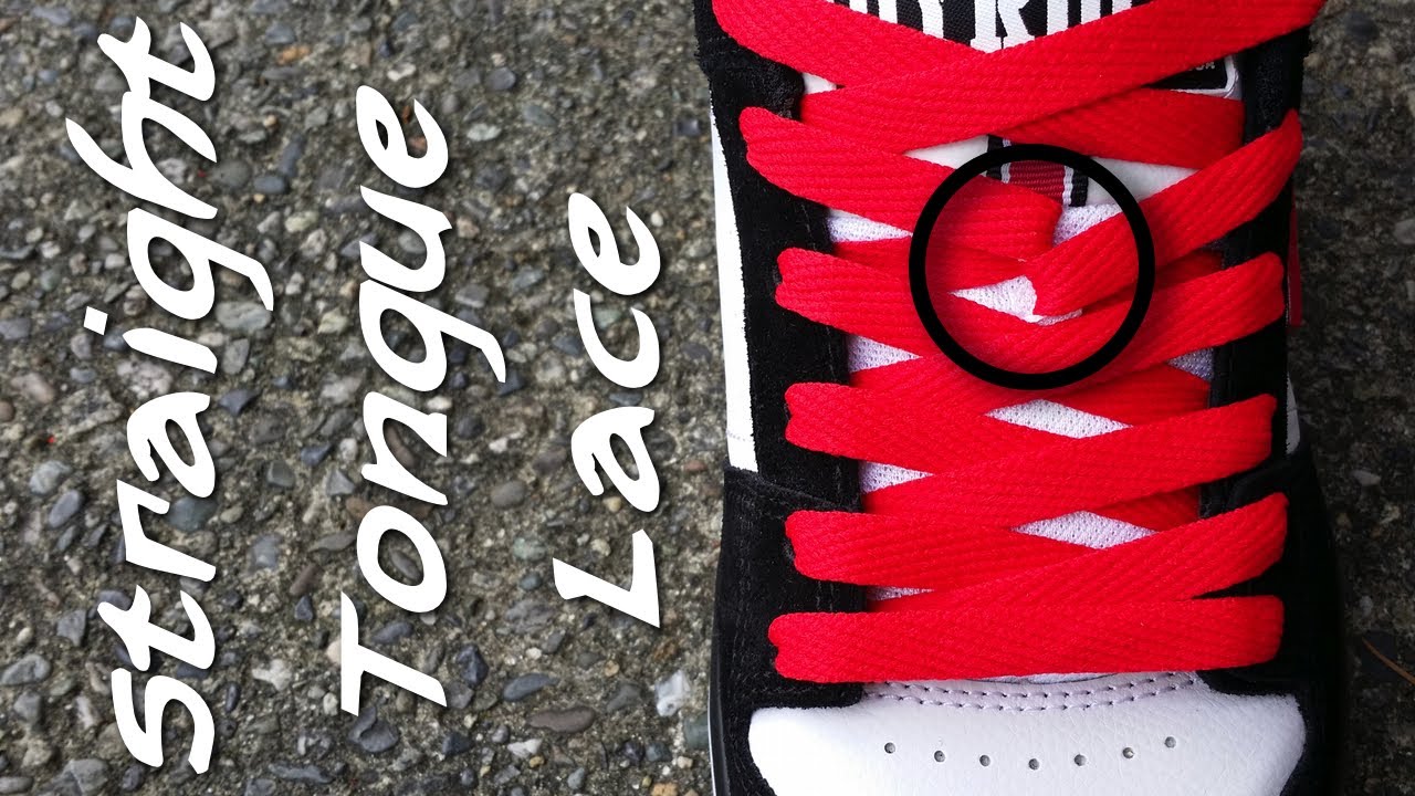 How to Straight Tongue lace your shoes!