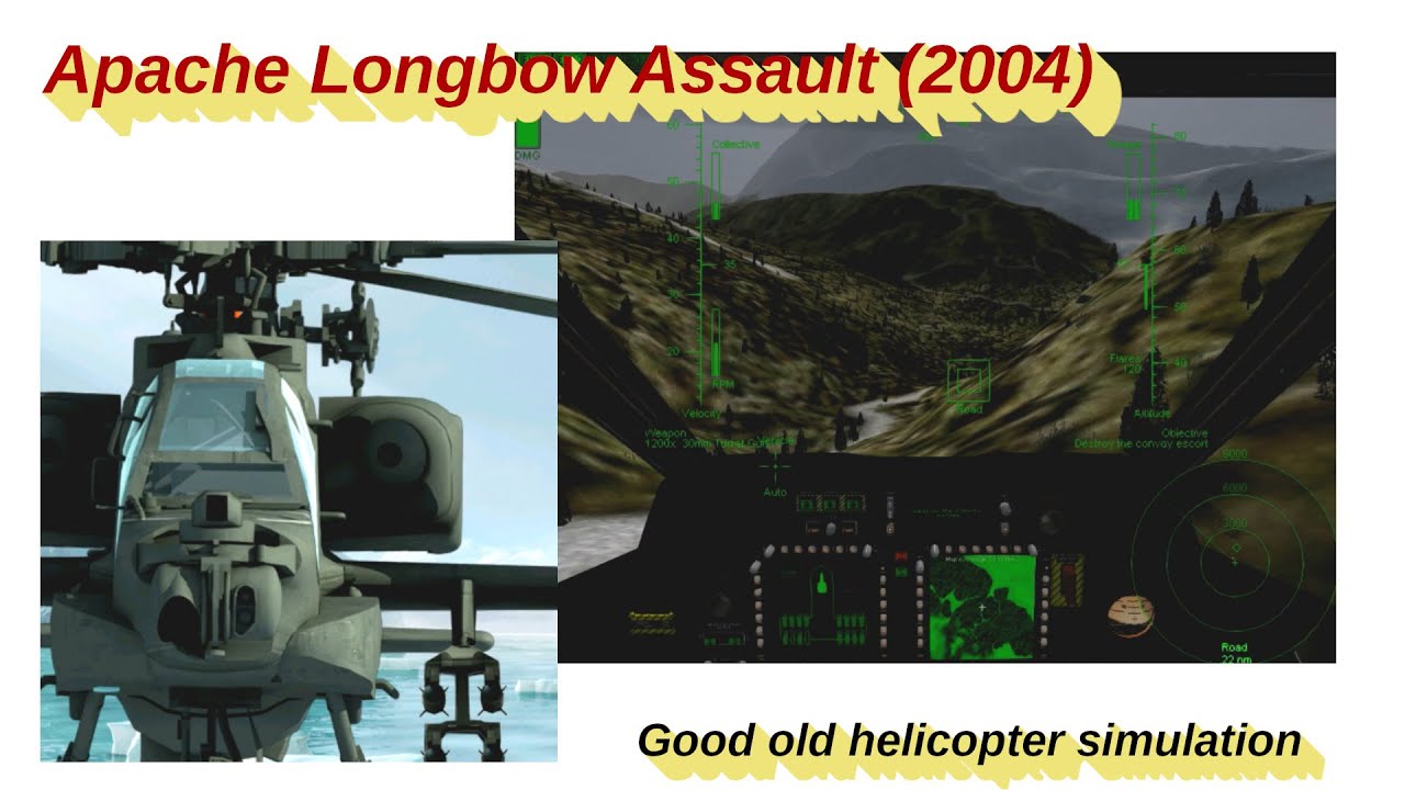 Trying out helicopter classic game | Apache Longbow Assault