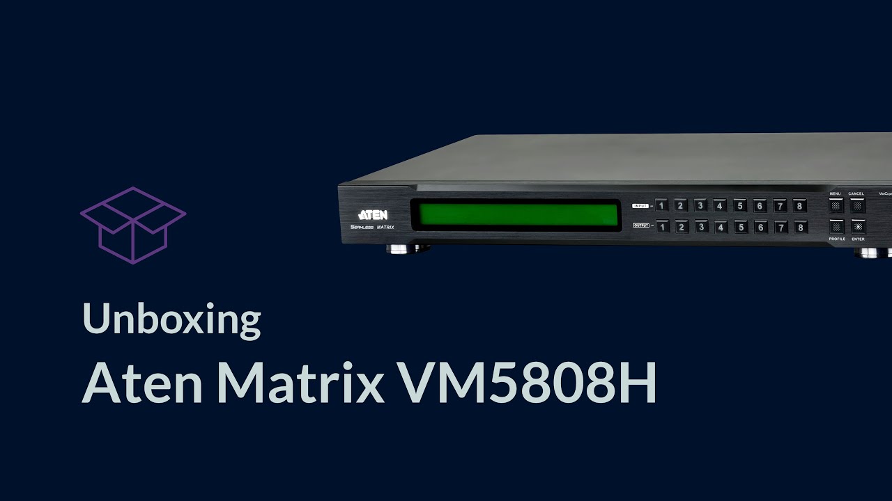 Unboxing Aten Matrix VM5808H
