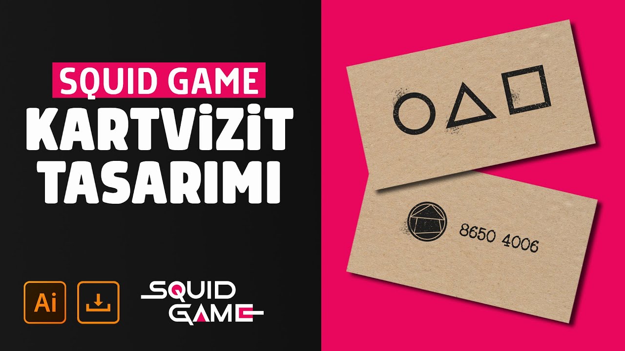 Squid Game Kartvizit Tasarımı