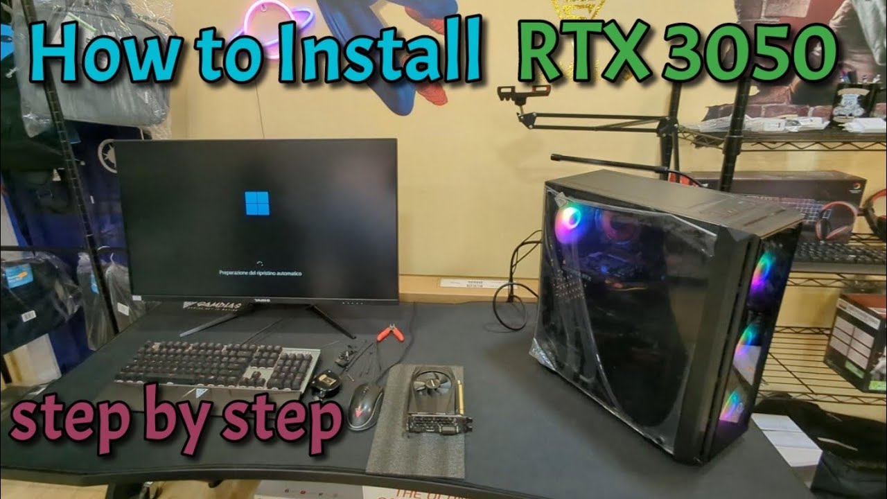 SVGA change RTX3050 8Gb Gainward Pegasus on Pc Gaming i7 How to install new svga