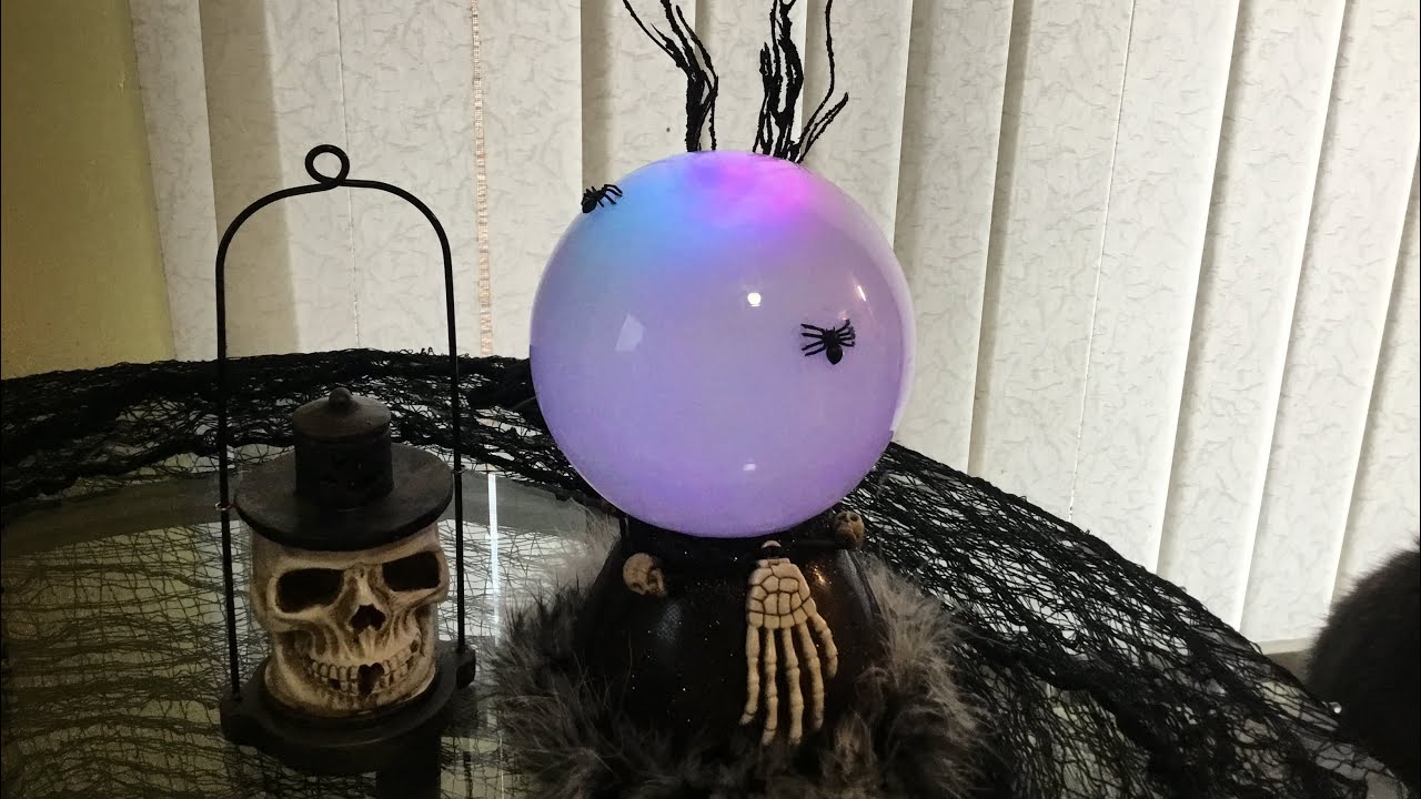 DIY Colour Changing Crystal Ball Halloween Prop Tutorial