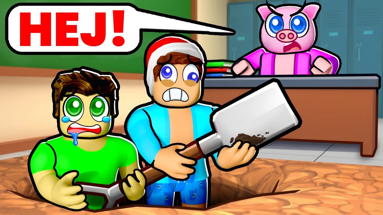 Roblox, ale VYKOPEJ DÍRU, abys UTEKL ZE ŠKOLY!