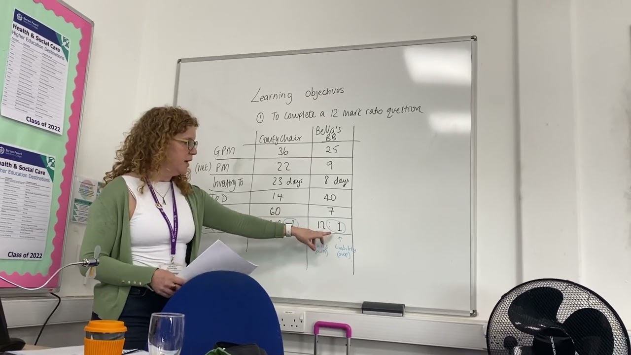 Unit 3: Bella’s Bean Bags ratio exam question