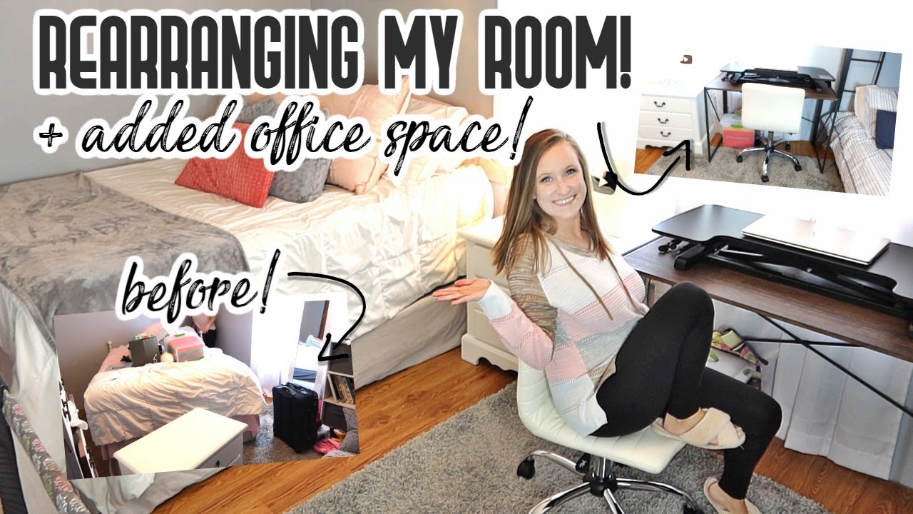 REARRANGING MY ROOM + NEW DESK SETUP | CLEAN WITH ME | CLEANING MOTIVATION