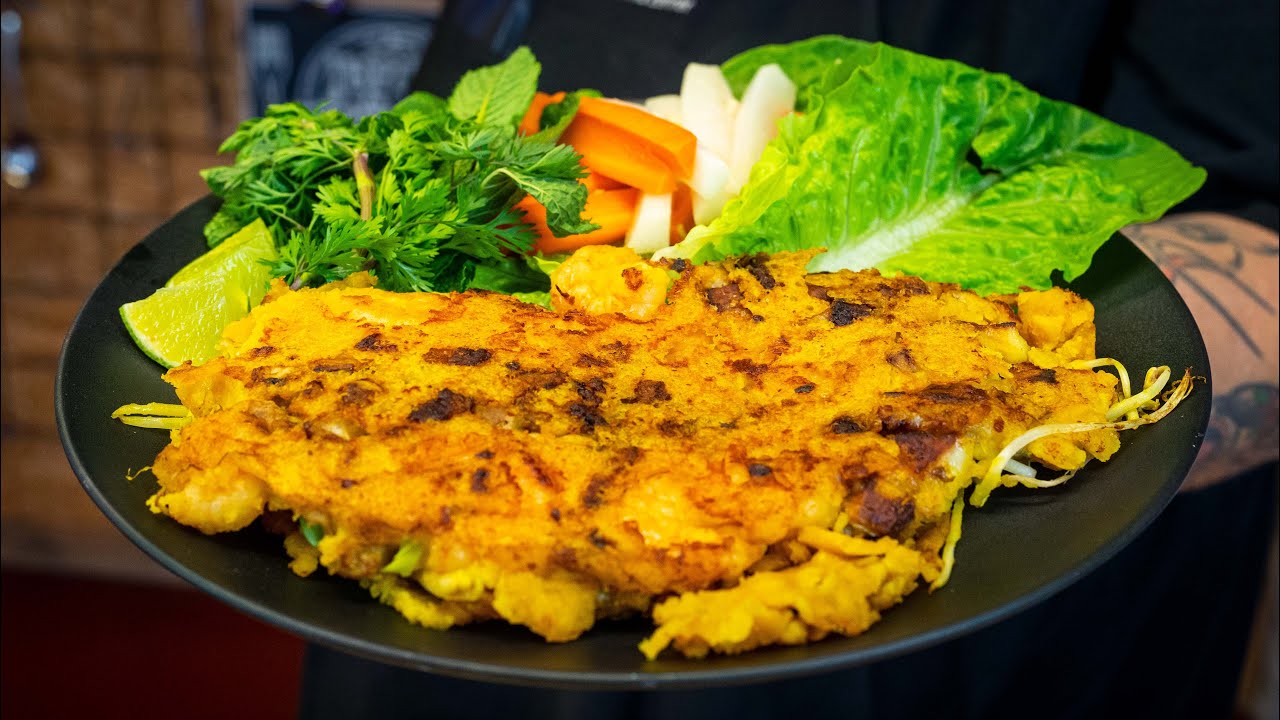 Vietnam Streetfood | Banh Xeo -  Rezept | Gefüllter Reispfannkuchen aus Vietnam
