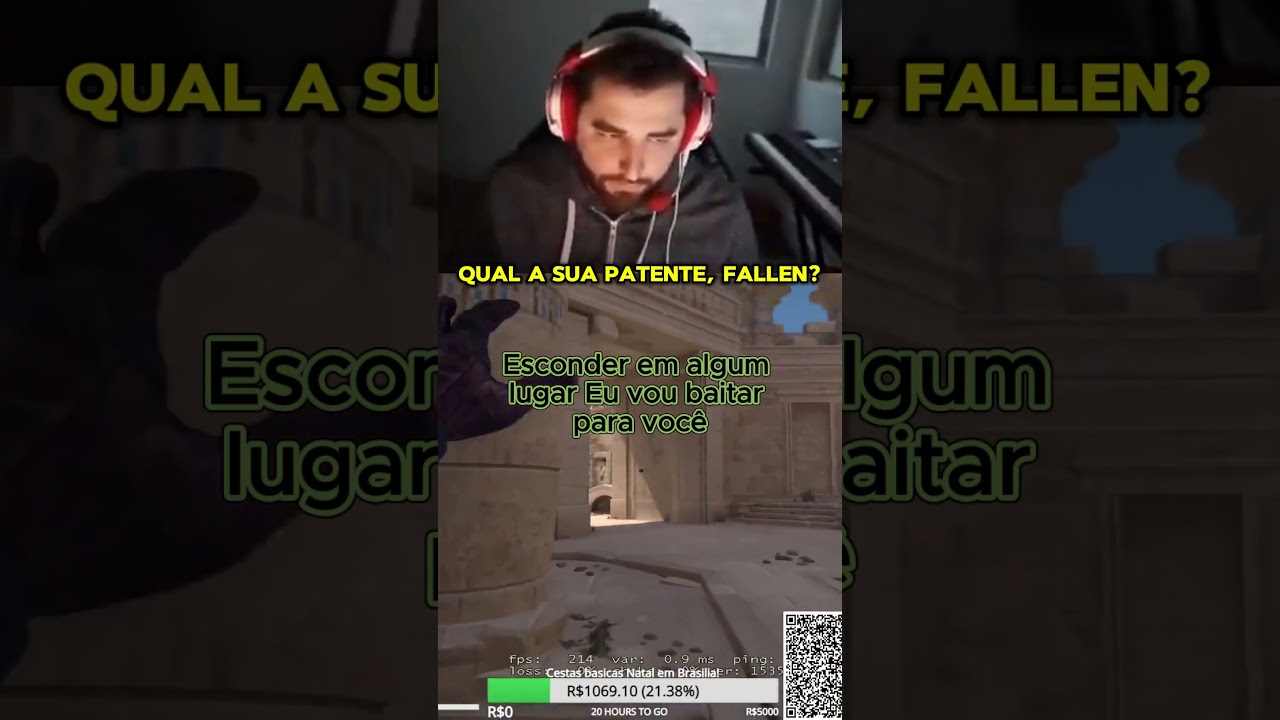 O dia que pediram pro FalleN qual era a patente dele kkkkkk #cs #cs2 #fallen