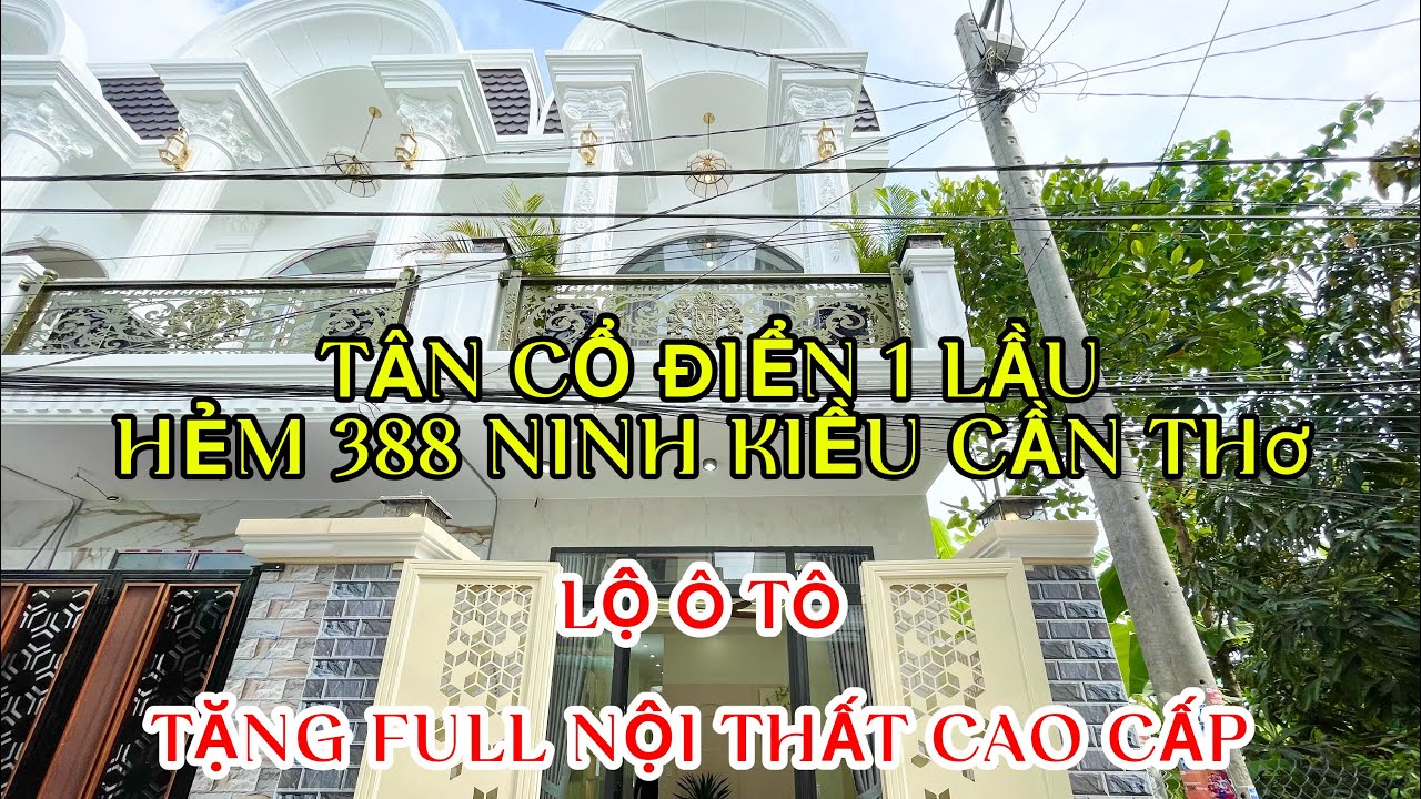 BÁN NHÀ 1 TRỆT 1 LẦU MỚI XÂY TRỤC CHÍNH HẺM 388 NINH KIỀU CẦN THƠ LỘ Ô TÔ.