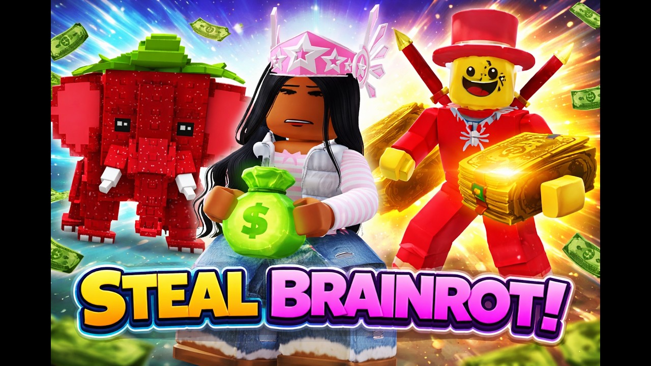 Stealing brainrots STOLE RACCOONI JANDELINI 😶😬🥶