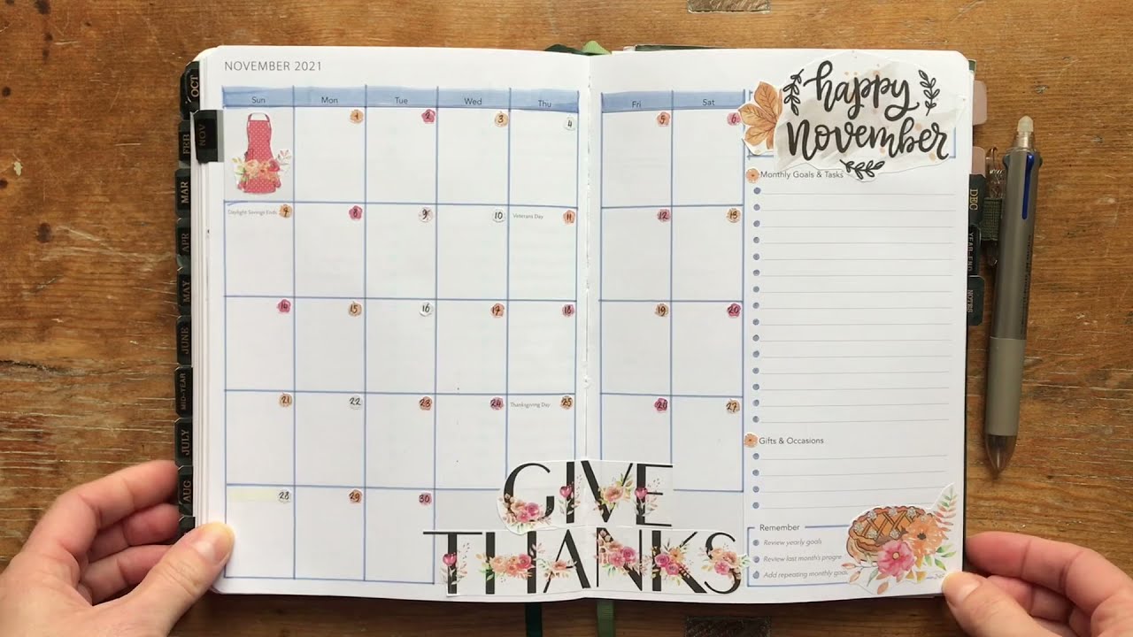 November Unbound Planner Setup